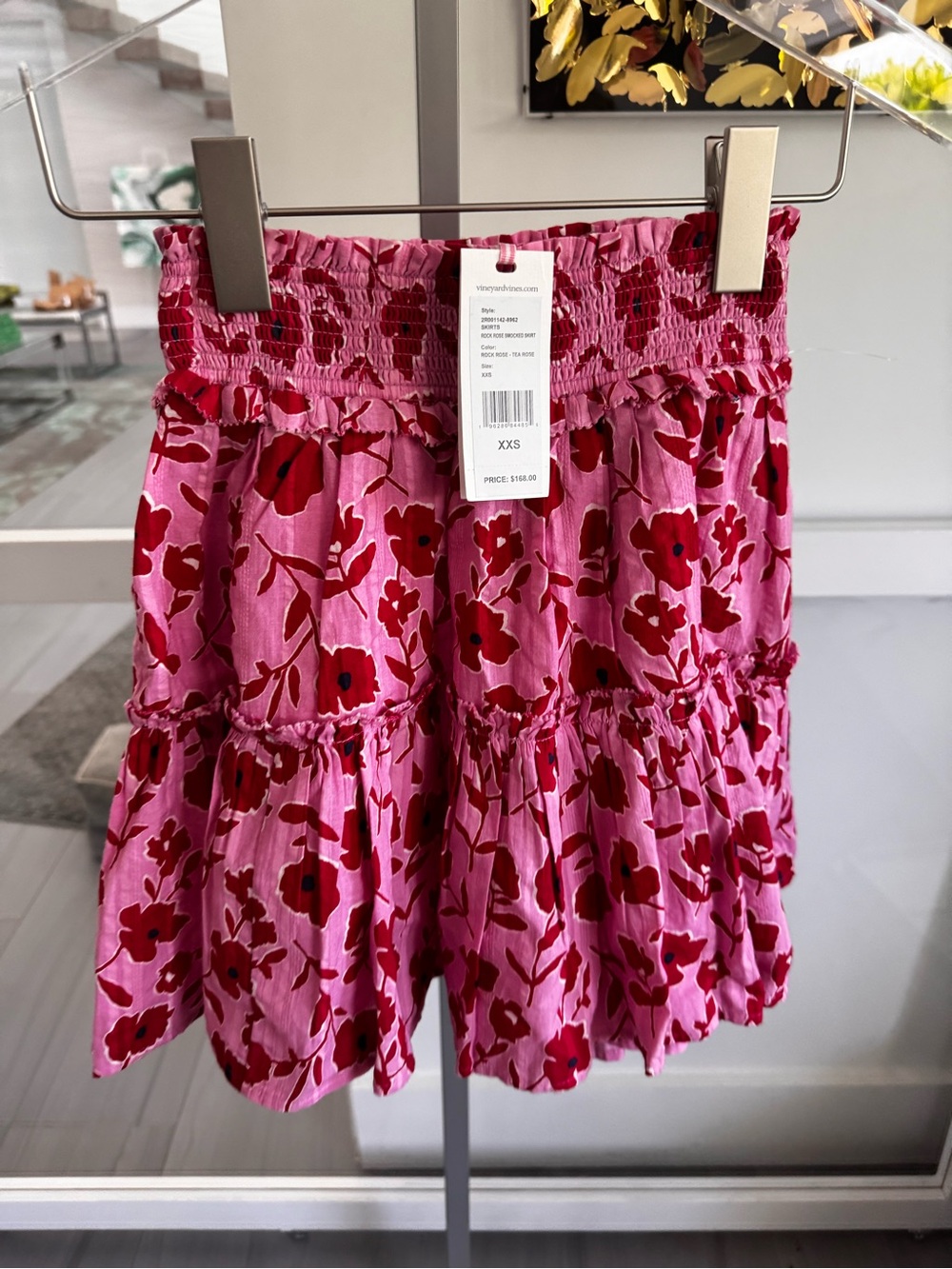 Vineyard Vines Rock Rose Smocked Skirt NWT sz xxs $168